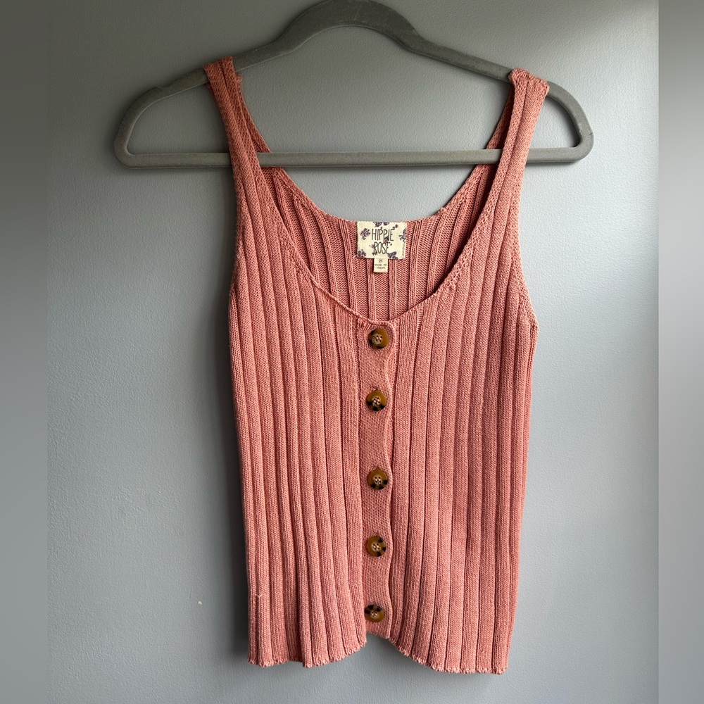Hippie Rose Pink Tank Top